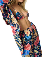 Loose Printed Shirt Women's Suit