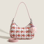 Small versatile shoulder bag cherry pattern