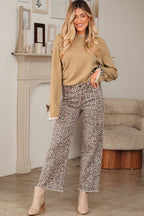 Ava Cuff Contrast Trim Sweater