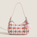 Small versatile shoulder bag cherry pattern