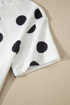 Aurelia Dot Short Sleeve Top Set