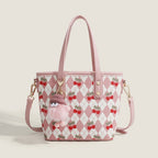 Tote bag design cherry shoulder with crossbody strap