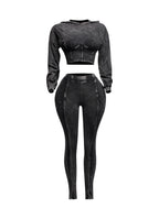 Mineral Washed Hood Top & Leggings Set
