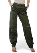 Elastic Waist Band Cargo Pants