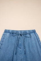 Taytum Wide Leg Chambray Pants