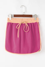 Violeta Loose Pullover and Lace-up Waist Skort Set