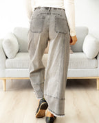 Beau Wide Leg Jeans - Gray Wash