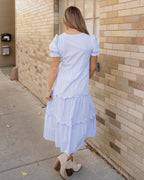 Kaeli Scallop Tiered Dress