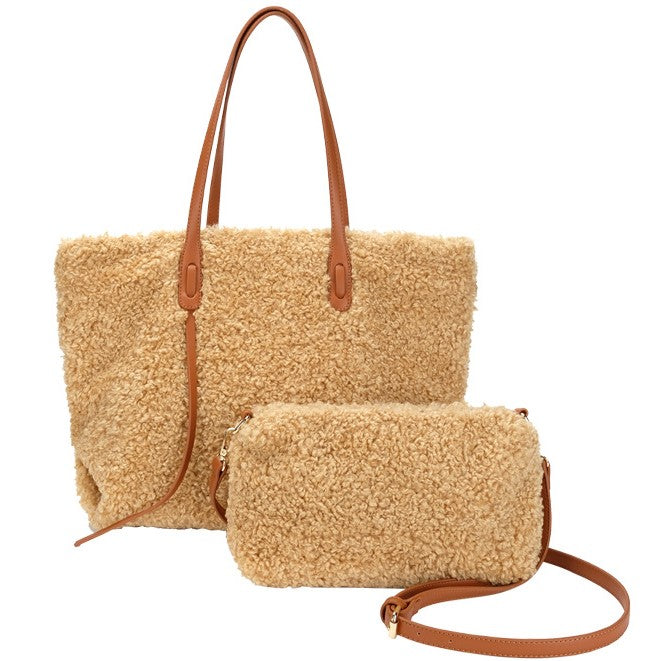 Fake Fur Shoulder Bag Fluffy Bag
