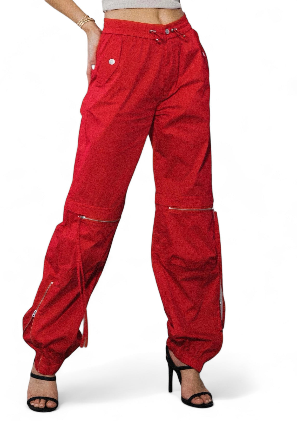 Elastic Waist Band Cargo Pants