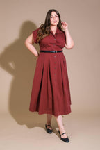 PERFECT BALANCE WOVEN MIDI DRESS