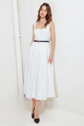 SUNDAY REVERIE WOVEN MIDI DRESS