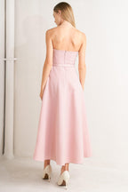 WEEKEND GLAM WOVEN MIDI DRESS