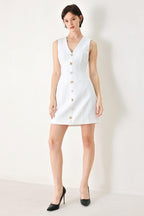 PURE GLAM WOVEN MINI DRESS