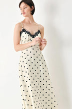 DOTTY SWEETHEART WOVEN MIDI DRESS