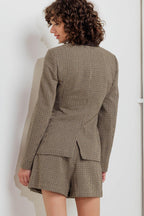 PREPPY EDGE WOVEN BLAZER