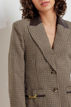 PREPPY EDGE WOVEN BLAZER