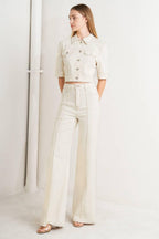 MODERN NEUTRAL TWILL JACKET