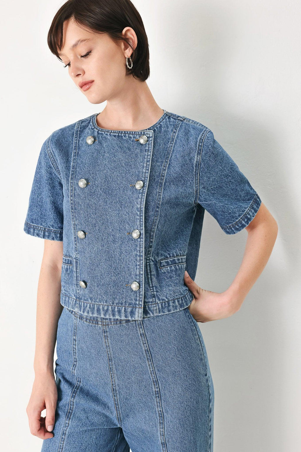 CITY ARMOR DENIM TOP
