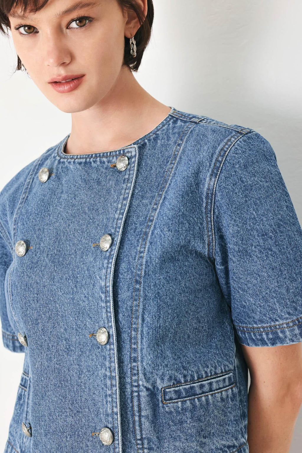 CITY ARMOR DENIM TOP