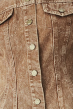 VINTAGE BROWN DENIM JACKET