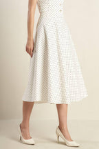 WALK WITH ME WOVEN MIDI SKIRT