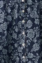 ROSETTE FLORAL WOVEN JACQUARD FULL SKIRT