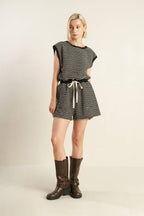 SUNSET COVE STRIP ROMPER