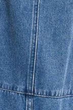 LET ME TALK DENIM CARGO JUMPSUIT