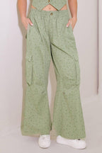 DRIFTING CURRENTS OLIVE WOVEN PANTS