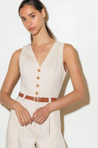 EVERYDAY ESSENTIAL WOVEN JUMPSUIT