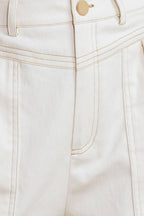 SIMPLY MINE CREAM WOVEN SHORT