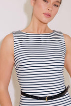 A PRECIOUS LIFT NAVY KNIT ROMPER