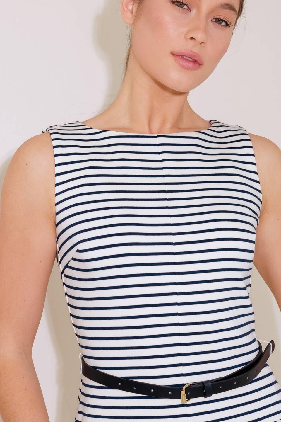A PRECIOUS LIFT NAVY KNIT ROMPER