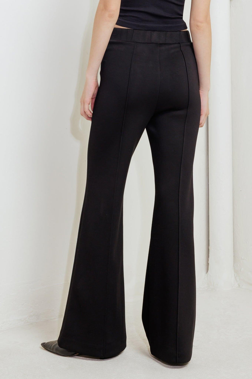 MODERN FLOW BLACK WOVEN PANTS