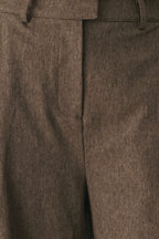 BISTRO BROWN WOVEN WIDE LEG PANT