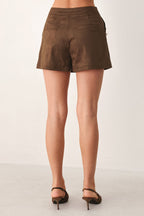 SUEDE ESCAPE UTILITY SKORT