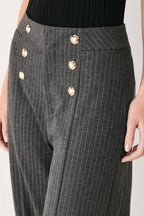 MODERN PINSTRIPE WOVEN PANTS