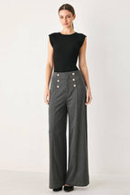 MODERN PINSTRIPE WOVEN PANTS