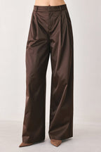 PARCHMENT RELAXED-FIT WOVEN PANTS