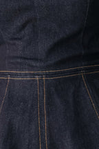 MIDNIGHT RIVIERA DENIM JUMPSUIT