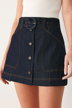 CHIC CHARM DENIM SKORT