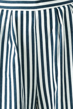 PORTSIDE STRIPE WOVEN WIDE LEG PANTS
