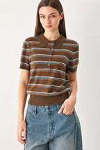 PRETTY IN PARADISE POLO TOP