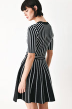 BLACK PARLOR MELODY SWEATER MINI DRESS