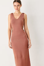 MODERN BLOOM SWEATER MIDI DRESS