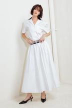 COASTAL COLLAR WOVEN CROP TOP