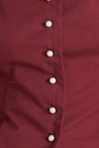 AMOUR SCALLOP WOVEN TOP