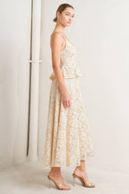 PURELY ROMANTIC WOVEN LACE CAMI TOP