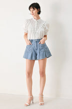 SWEET NOTE MOMENT WOVEN TOP